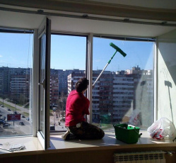 Мытье окон в однокомнатной квартире Любань